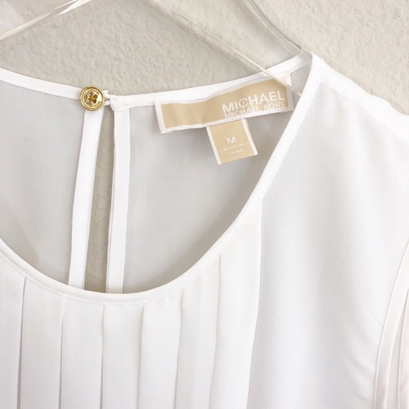 Michael Michael Kors | Sleeveless White Blouse - Picture 3 of 7